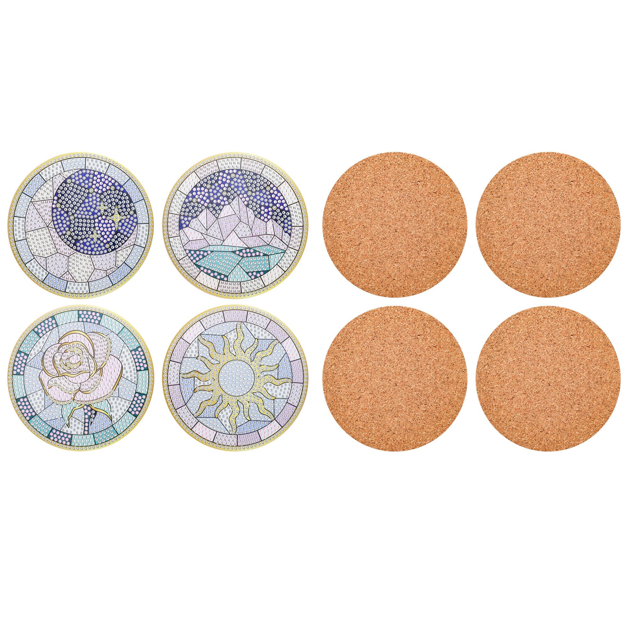 Starlit Romance Diamond Art Coaster Kit by Make Market®